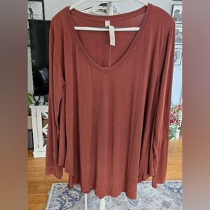 Lululemon Women's Rust flowy Long  Sleeve Top